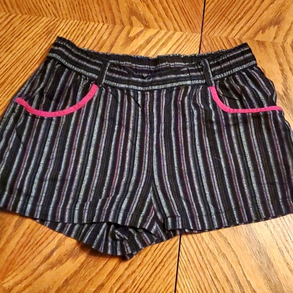Flannel pj shorts